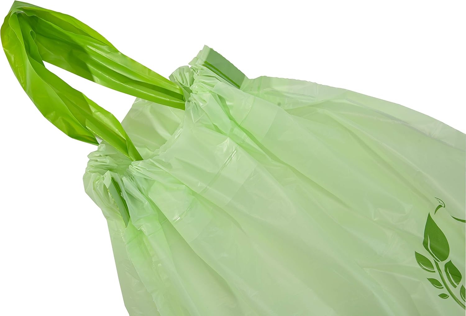 image:imageUNNI Compostable Drawstring Bags 2632 Gallon 1012 Liter 60 Count Heavy Duty 1 Mil Small Food Scrap Waste Bags with Drawstring Handle ASTM D6400 US BPI CMA amp Europe OK Compost Certified52 Gallon