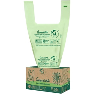 image:imageUNNI 3 Gallon Compostable Trash Bags with Tie Handles 100 Count Small Food Scrap Kitchen Compost Bags for Countertop Bin Certified by BPI CMA amp OK compost HOME Meets ASTM D640013 Gallon